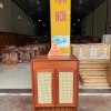 Tủ dép gỗ Xoan Đào 2 cánh (mây)