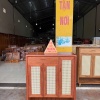 Tủ dép gỗ Xoan đào 3 cánh (mây)