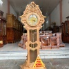 Đồng hồ cây gỗ Gõ đỏ (mẫu hoa hồng)