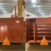 Tủ dép gỗ hương đá 4 cánh
