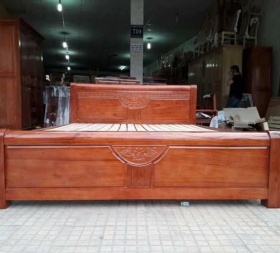 Giường gỗ xoan đào 1m6 x 2m