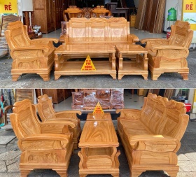 Bàn ghế kiểu Nhật gỗ gõ đỏ 100%