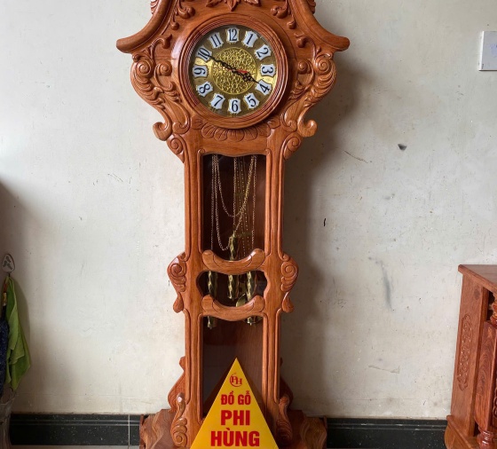 Đồng hồ cây gỗ Hương đá (mẫu Hoa Hồng)