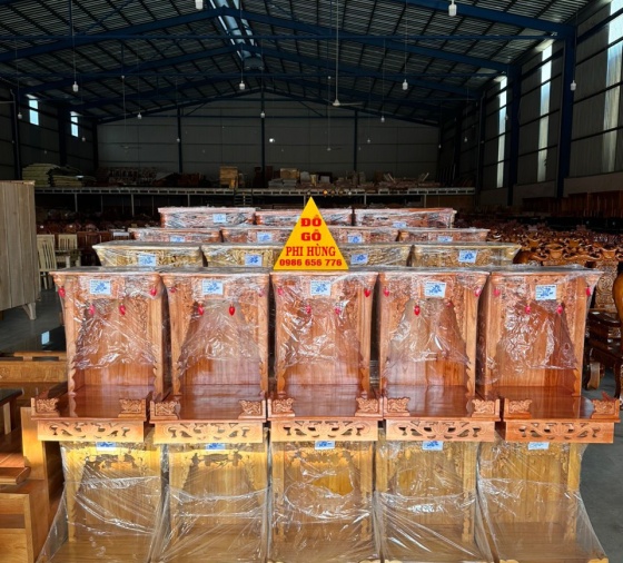 BÀN THỜ ÔNG ĐỊA GỖ XOAN ĐÀO 42CM